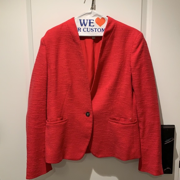 Loft Textured Blazer in Pink - Picture 4 of 4